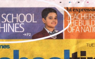 11 Years old Manikya and his Novel covered by Hindustan Times Newspaper
