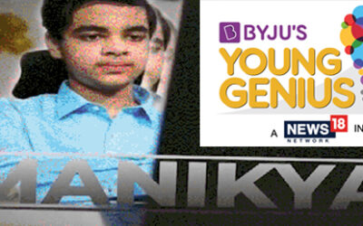Manikya Sanghi featured in Byju’s Young Genius – Season 2 TV Show by CNN NEWS18 for his writing prowess and being the World’s Youngest Author of a Novel Series